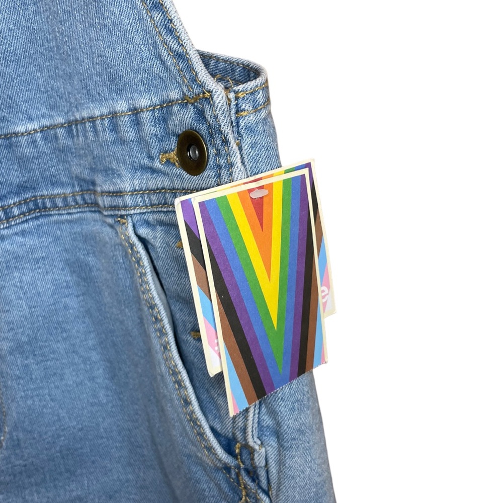 Target Collection Rainbow Short Overalls - Picture 6 of 9
